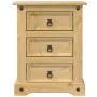 Mesita de noche Corona madera maciza de pino 53x39x66 cm de vidaXL, Mesitas de noche - Ref: Foro24-4005659, Precio: 89,96 €, ...