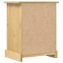 Mesita de noche Corona madera maciza de pino 53x39x66 cm de vidaXL, Mesitas de noche - Ref: Foro24-4005659, Precio: 89,96 €, ...