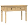 Corona console table solid pine wood 115x46x73 cm by vidaXL, Side tables - Ref: Foro24-4005665, Price: 105,85 €, Discount: %