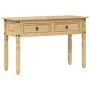 Mesa consola Corona madera maciza de pino 115x46x73 cm de vidaXL, Mesas auxiliares - Ref: Foro24-4005665, Precio: 104,10 €, D...