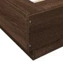 Bed frame with LED lights brown oak wood 90x190 cm by vidaXL, Beds and slatted bases - Ref: Foro24-3281153, Price: 153,54 €, ...