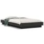 Bed frame with LED lights black engineered wood 100x200cm by vidaXL, Beds and slatted bases - Ref: Foro24-3281113, Price: 160...