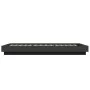 Bed frame with LED lights black engineered wood 100x200cm by vidaXL, Beds and slatted bases - Ref: Foro24-3281113, Price: 160...