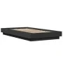 Bed frame with LED lights black engineered wood 100x200cm by vidaXL, Beds and slatted bases - Ref: Foro24-3281113, Price: 160...