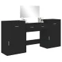 Black Engineered Wood 4-Piece Vanity Set by vidaXL, Bedroom furniture sets - Ref: Foro24-3276526, Price: 230,26 €, Discount: %