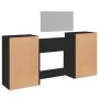 Black Engineered Wood 4-Piece Vanity Set by vidaXL, Bedroom furniture sets - Ref: Foro24-3276526, Price: 230,26 €, Discount: %