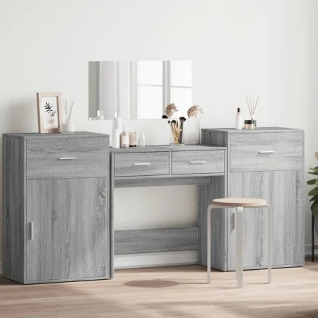 Sonoma Gray Engineered Wood 4-Piece Vanity Set by vidaXL, Bedroom furniture sets - Ref: Foro24-3276530, Price: 234,04 €, Disc...