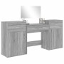 4-teiliges Waschtischset aus Holzwerkstoff in Sonoma-Grau von vidaXL, Schlafzimmermöbel-Sets - Ref: Foro24-3276530, Preis: 23...