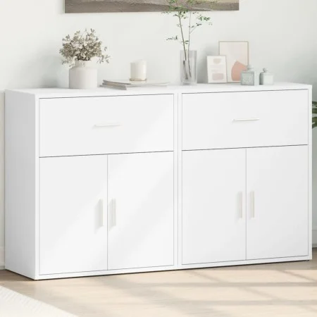 Engineered wood sideboard 2 pcs white 60x31x70 cm by vidaXL, Sideboards - Ref: Foro24-3276539, Price: 129,01 €, Discount: %