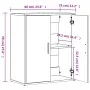 Aparador de madera de ingeniería 2 uds blanco 60x31x70 cm de vidaXL, Aparadores - Ref: Foro24-3276539, Precio: 128,97 €, Desc...