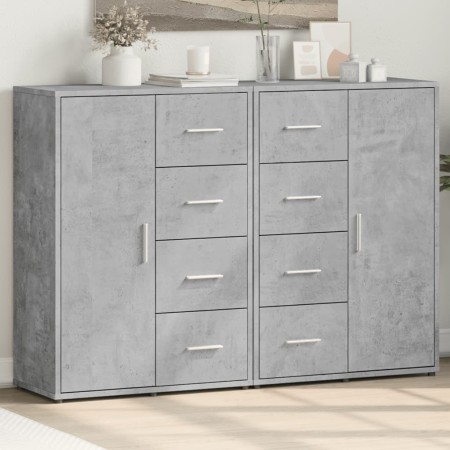 Sideboards 2 Stück betongraues Holzwerkstoff 60x31x84 cm von vidaXL, Sideboards - Ref: Foro24-3276591, Preis: 180,35 €, Rabat...