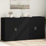 Sideboards 2 units black engineered wood 79x38x80 cm by vidaXL, Sideboards - Ref: Foro24-3276603, Price: 189,28 €, Discount: %