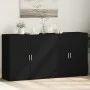 Sideboards 2 units black engineered wood 79x38x80 cm by vidaXL, Sideboards - Ref: Foro24-3276603, Price: 186,33 €, Discount: %