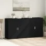 Sideboards 2 units black engineered wood 79x38x80 cm by vidaXL, Sideboards - Ref: Foro24-3276603, Price: 186,33 €, Discount: %
