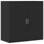 Sideboards 2 units black engineered wood 79x38x80 cm by vidaXL, Sideboards - Ref: Foro24-3276603, Price: 186,33 €, Discount: %