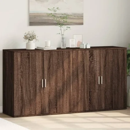 Sideboards 2 Stk. Eichenholzwerkstoff braun 79x38x80 cm von vidaXL, Sideboards - Ref: Foro24-3276608, Preis: 164,54 €, Rabatt: %