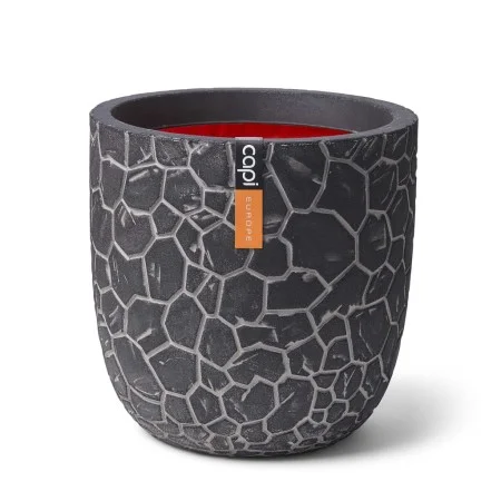 Capi Anthracite gray Clay oval planter 43x41 cm by Capi, Pots and planters - Ref: Foro24-429062, Price: 76,96 €, Discount: %