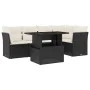 6-piece garden sofa set and black synthetic rattan cushions by vidaXL, Garden sets - Ref: Foro24-3266566, Price: 421,73 €, Di...