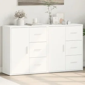 Sideboard aus Holzwerkstoff, 2 Stück, weiß, 60 x 31 x 70 cm von vidaXL, Sideboards - Ref: Foro24-3276553, Preis: 160,62 €, Ra...