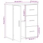 Sideboard aus Holzwerkstoff, 2 Stück, weiß, 60 x 31 x 70 cm von vidaXL, Sideboards - Ref: Foro24-3276553, Preis: 163,23 €, Ra...