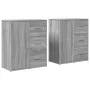 Sideboard aus Holzwerkstoff, 2 Stück, Sonomagrau, 60 x 31 x 70 cm von vidaXL, Sideboards - Ref: Foro24-3276558, Preis: 158,29...