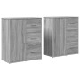 Sideboard aus Holzwerkstoff, 2 Stück, Sonomagrau, 60 x 31 x 70 cm von vidaXL, Sideboards - Ref: Foro24-3276558, Preis: 160,75...