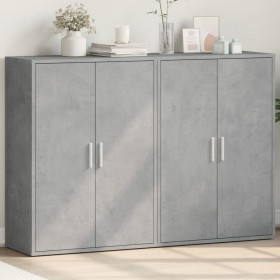 Sideboards 2 pcs concrete gray engineered wood 60x31x84 cm by vidaXL, Sideboards - Ref: Foro24-3276570, Price: 129,66 €, Disc...