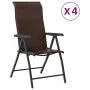 Klappbare Gartenstühle 4 Einheiten braunes synthetisches Rattan von vidaXL, Gartenstühle - Ref: Foro24-3270608, Preis: 294,32...