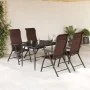 Klappbare Gartenstühle 4 Einheiten braunes synthetisches Rattan von vidaXL, Gartenstühle - Ref: Foro24-3270608, Preis: 294,32...