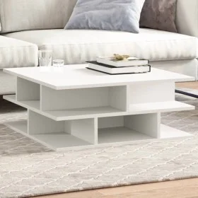 White engineered wood coffee table 70x70x29 cm by vidaXL, Coffee table - Ref: Foro24-840744, Price: 61,30 €, Discount: %
