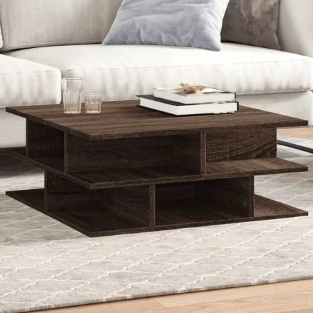Brown oak engineered wood coffee table 70x70x29 cm by vidaXL, Coffee table - Ref: Foro24-840750, Price: 62,77 €, Discount: %