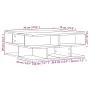Mesa de centro madera de ingeniería roble Sonoma 70x70x29 cm de vidaXL, Mesas de centro - Ref: Foro24-840746, Precio: 71,11 €...