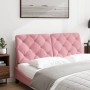 Rosa samtgepolstertes Kopfteil 120 cm von vidaXL, Kopf- und Fußteile - Ref: Foro24-374725, Preis: 66,62 €, Rabatt: %