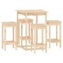 5-piece bar set solid pine wood by vidaXL, Furniture sets for kitchens and dining rooms - Ref: Foro24-3124737, Price: 274,80 ...