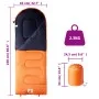 Saco de dormir de camping para adultos 3-4 estaciones de vidaXL, Sacos de dormir - Ref: Foro24-94440, Precio: 47,26 €, Descue...