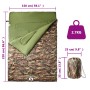 Doppelschlafsack und Kissen für Camping, Erwachsene, 3–4 Jahreszeiten von vidaXL, Schlafsack - Ref: Foro24-94449, Preis: 75,0...