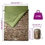 Double sleeping bag and pillows camping adults 3-4 seasons by vidaXL, Sleeping bag - Ref: Foro24-94449, Price: 65,88 €, Disco...