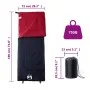 Camping-Schlafsack für Erwachsene, 3 Jahreszeiten von vidaXL, Schlafsack - Ref: Foro24-94454, Preis: 25,66 €, Rabatt: %