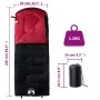 Saco de dormir de camping para adultos 3-4 estaciones de vidaXL, Sacos de dormir - Ref: Foro24-94442, Precio: 36,06 €, Descue...