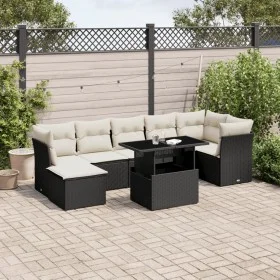 8-piece garden sofa set and black synthetic rattan cushions by vidaXL, Garden sets - Ref: Foro24-3266746, Price: 508,76 €, Di...