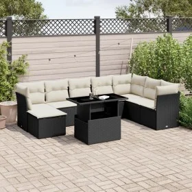 8-piece garden sofa set and black synthetic rattan cushions by vidaXL, Garden sets - Ref: Foro24-3266786, Price: 558,32 €, Di...