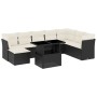 Set de sofás de jardín 8 piezas y cojines ratán sintético negro de vidaXL, Conjuntos de jardín - Ref: Foro24-3266786, Precio:...