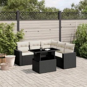 6-piece garden sofa set and black synthetic rattan cushions by vidaXL, Garden sets - Ref: Foro24-3267266, Price: 420,14 €, Di...