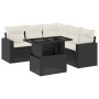 6-piece garden sofa set and black synthetic rattan cushions by vidaXL, Garden sets - Ref: Foro24-3267266, Price: 403,44 €, Di...