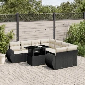 8-piece garden sofa set and black synthetic rattan cushions by vidaXL, Garden sets - Ref: Foro24-3268426, Price: 609,15 €, Di...
