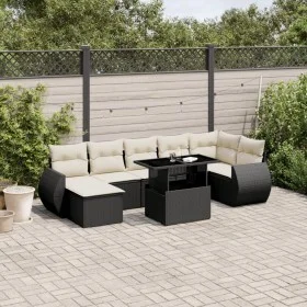 8-piece garden sofa set and black synthetic rattan cushions by vidaXL, Garden sets - Ref: Foro24-3268686, Price: 531,96 €, Di...