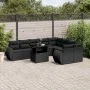 Garden sofa set 10 pieces with black synthetic rattan cushions by vidaXL, Garden sets - Ref: Foro24-3268755, Price: 760,46 €,...