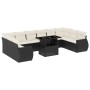 11-piece garden sofa set and black synthetic rattan cushions by vidaXL, Garden sets - Ref: Foro24-3268776, Price: 711,17 €, D...