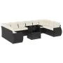 11-piece garden sofa set and black synthetic rattan cushions by vidaXL, Garden sets - Ref: Foro24-3268776, Price: 776,24 €, D...