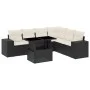 7-piece garden sofa set with black synthetic rattan cushions by vidaXL, Garden sets - Ref: Foro24-3269186, Price: 493,58 €, D...